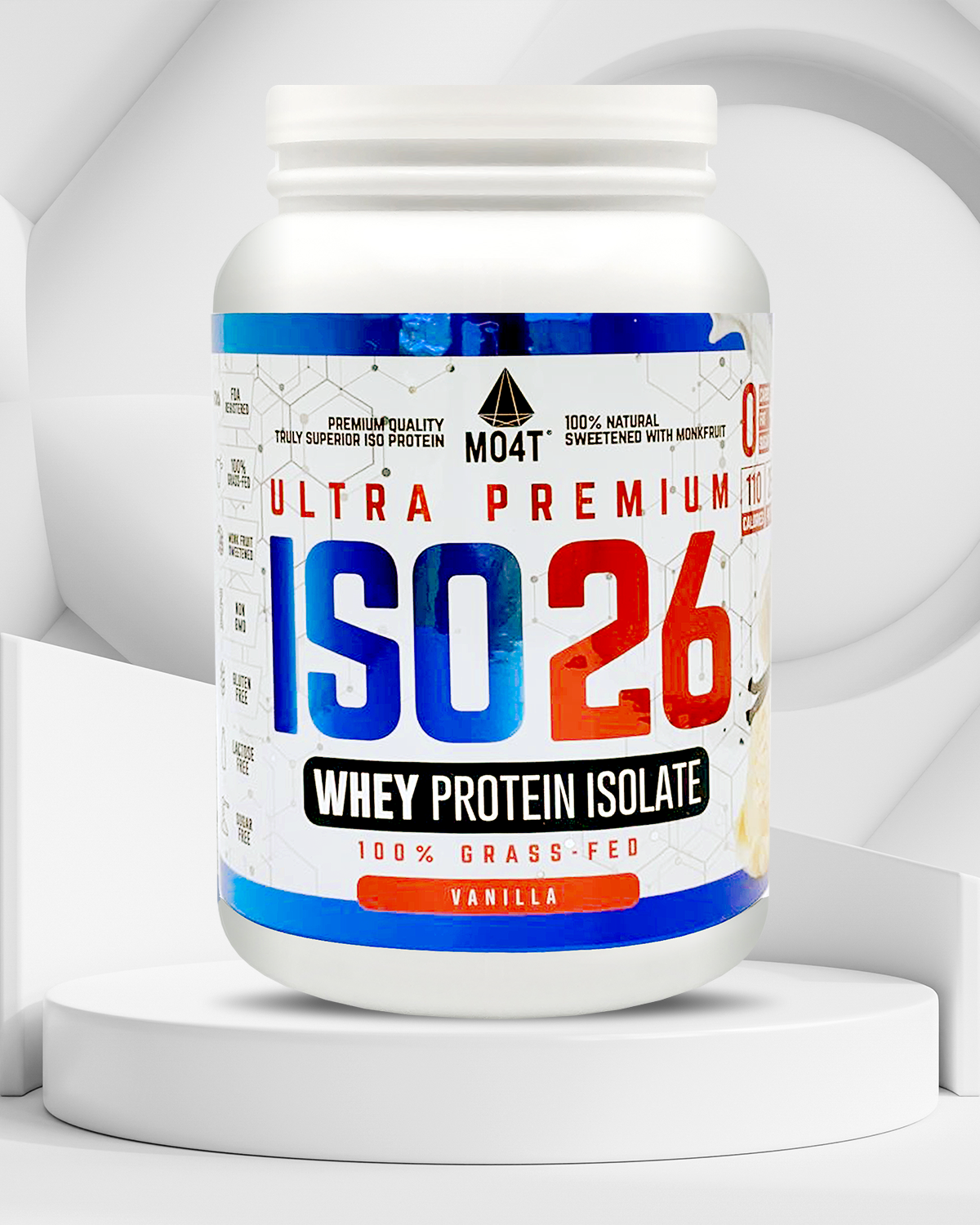 PROTEINA ISO26 (Premium Whey Protein Isolate) - Sabor Vainilla