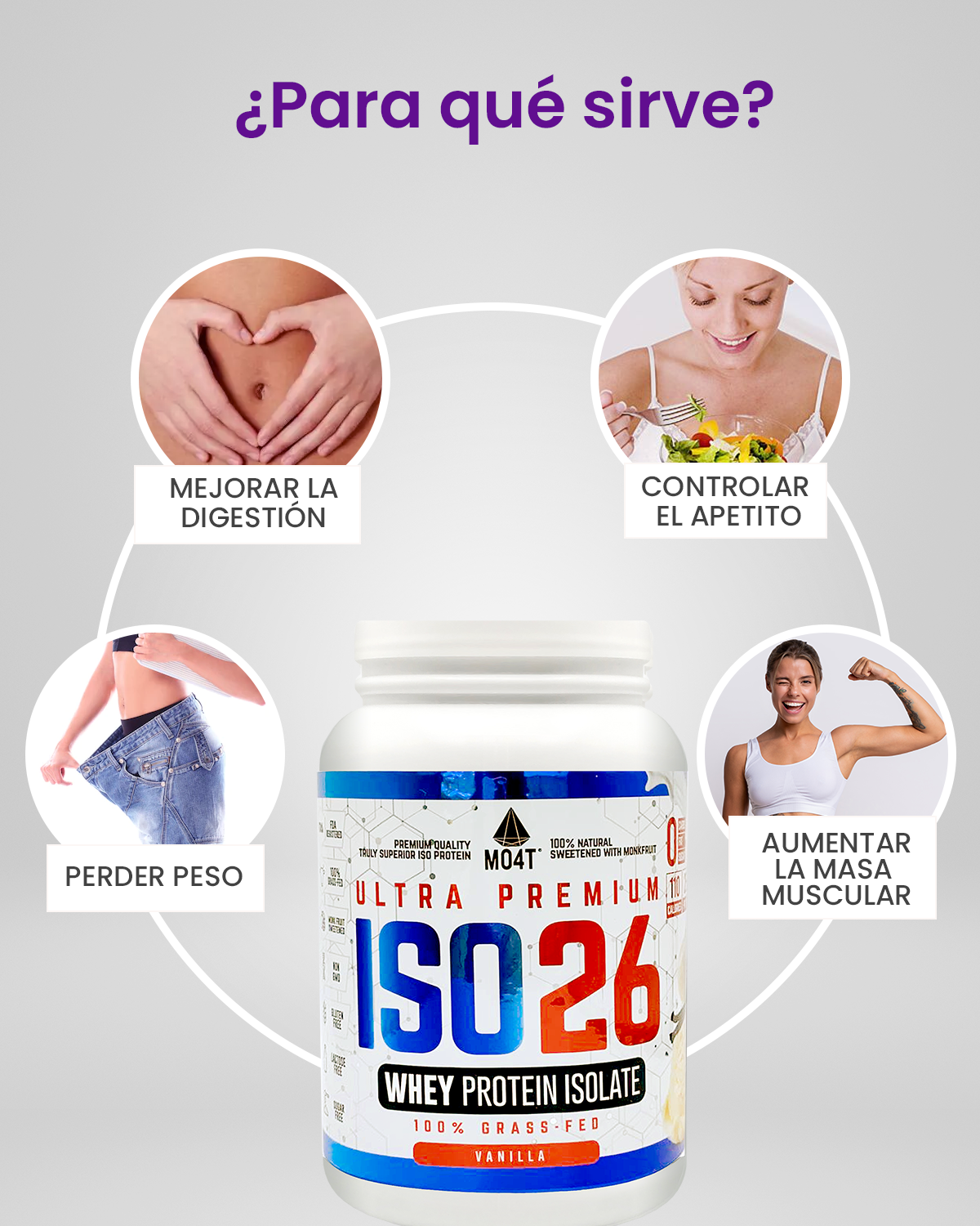 PROTEÍNA ISO26 DE VAINILLA (1.6 libras)