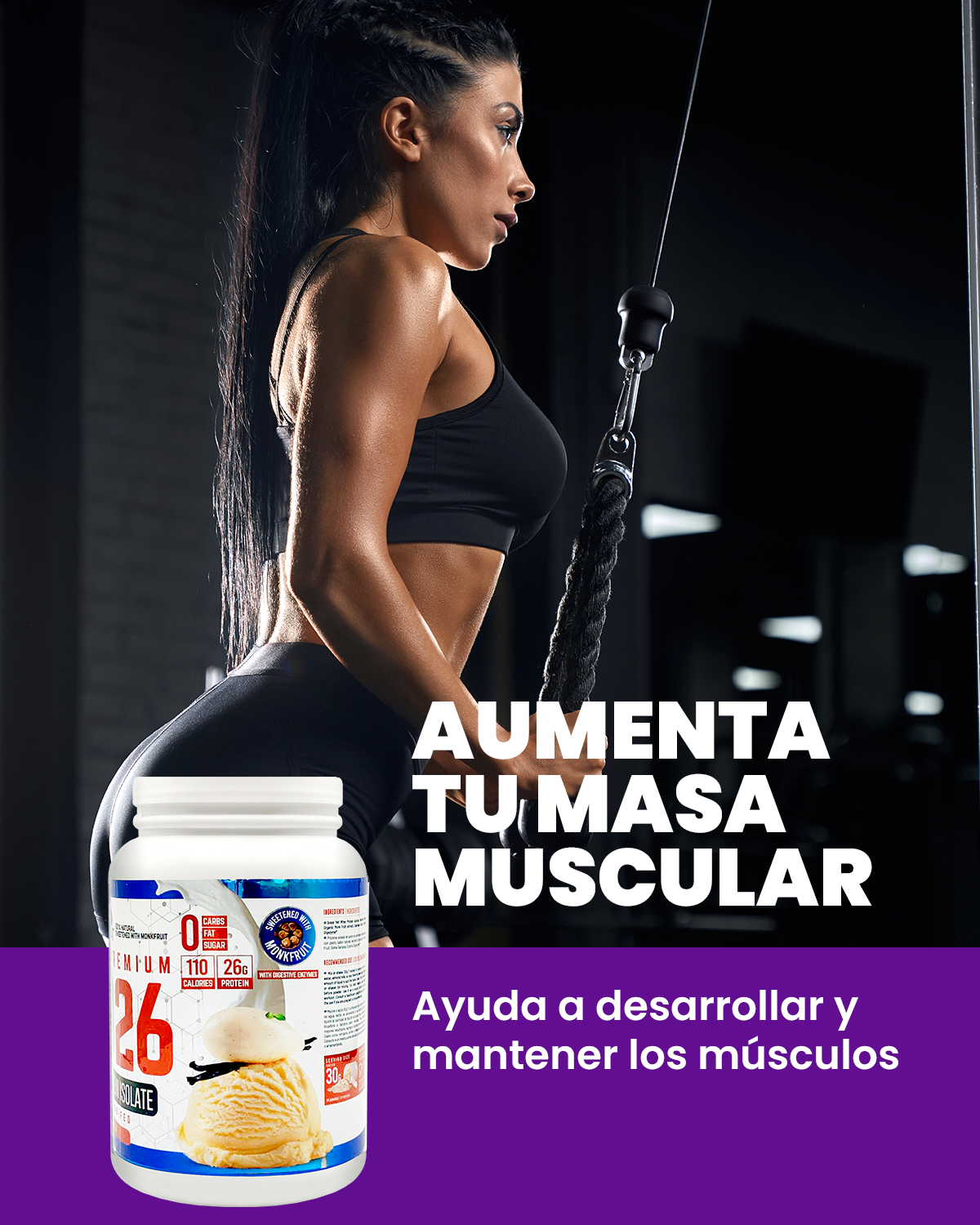 PROTEÍNA ISO26 DE VAINILLA (1.6 libras)