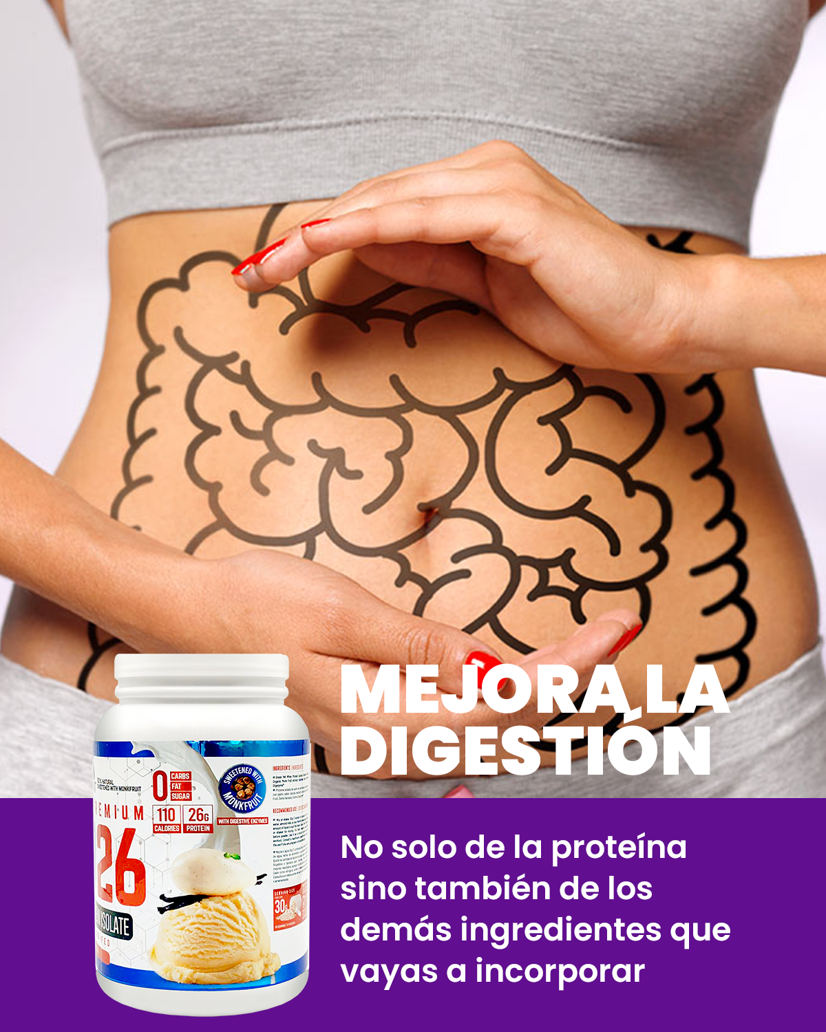 PROTEÍNA ISO26 DE VAINILLA (1.6 libras)