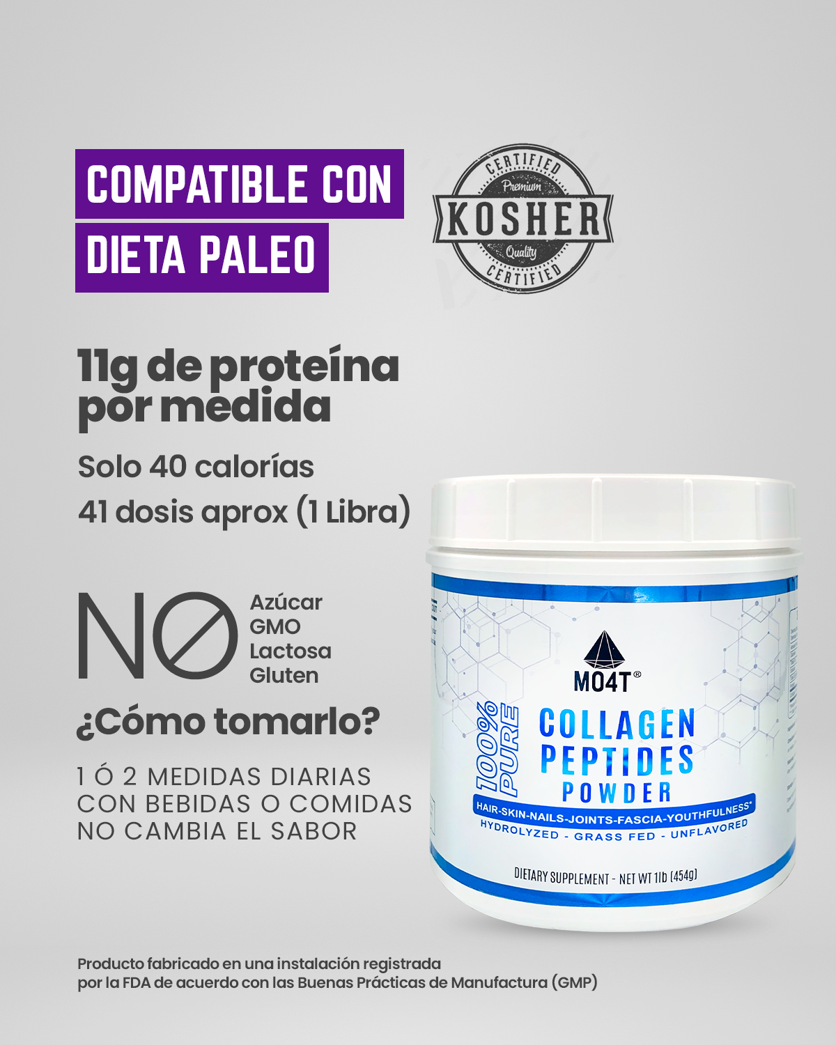 PEPTIDOS DE COLÁGENO HIDROLIZADO - (41 servicios)