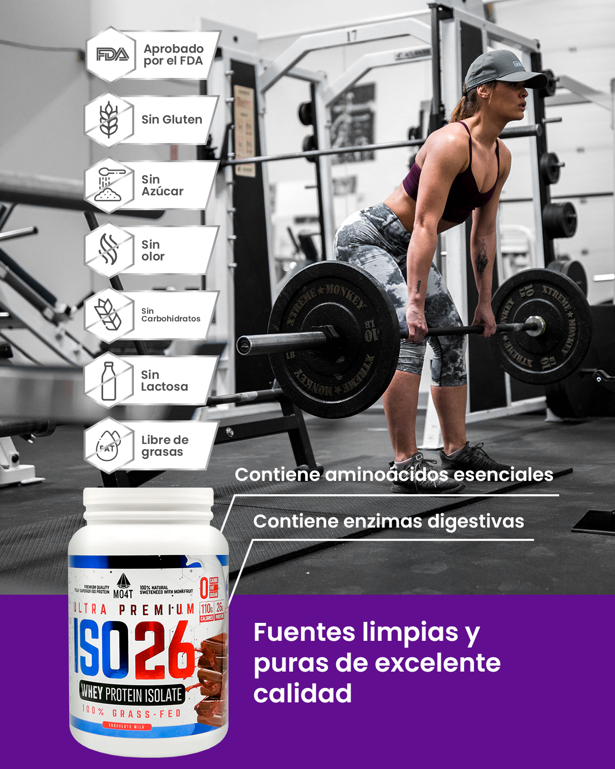 PROTEINA ISO26 DE CHOCOLATE MILK (1.6 libras)