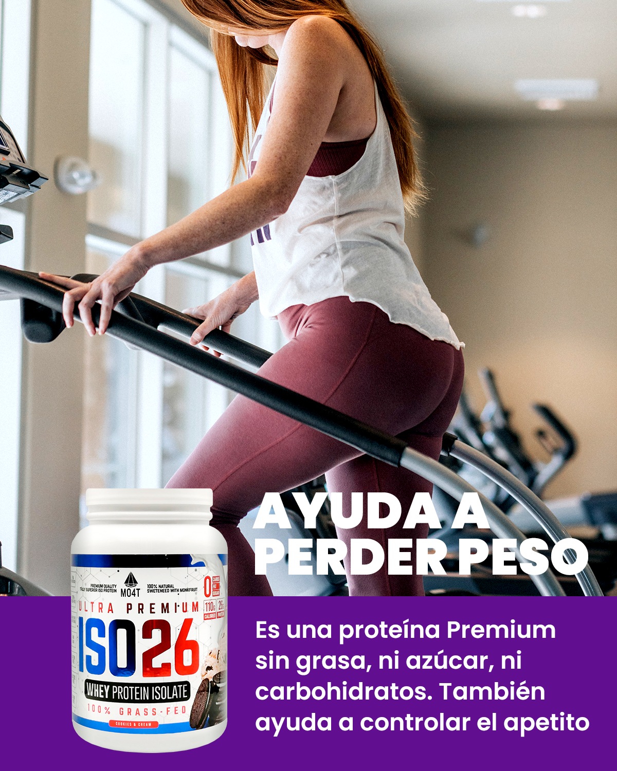 PROTEINA DE SUERO (WHEY ISOLATE) ISO26 DE COOKIES & CREAM (1.6 libras)