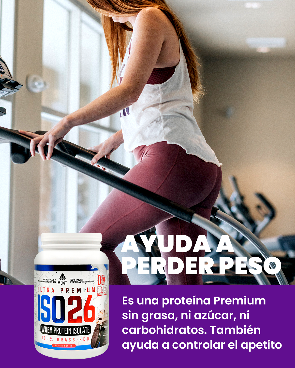 PROTEINA ISO26 (Premium Whey Protein Isolate) - Sabor Cookies & Cream