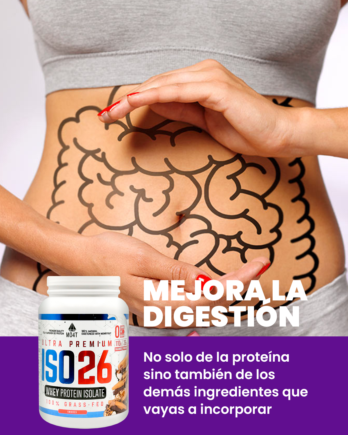 PROTEINA ISO26 (Premium Whey Protein Isolate) - Sabor Smores