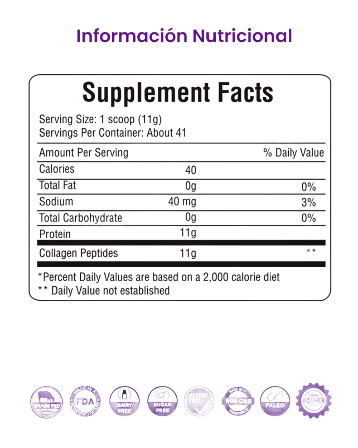 PEPTIDOS DE COLÁGENO HIDROLIZADO - (41 servicios)