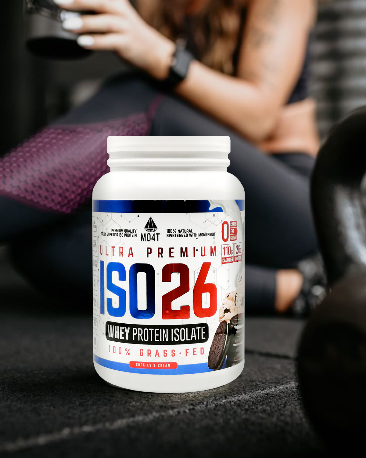 PROTEINA DE SUERO (WHEY ISOLATE) ISO26 DE COOKIES & CREAM (1.6 libras)