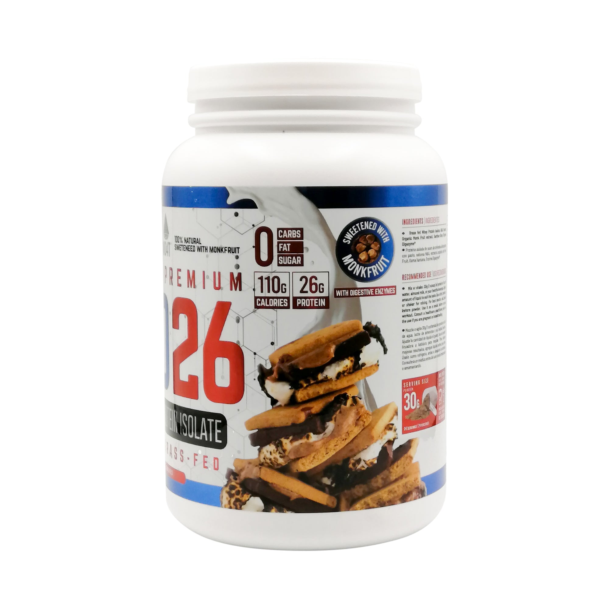 PROTEINA ISO26 DE SMORES (1.6 libras)
