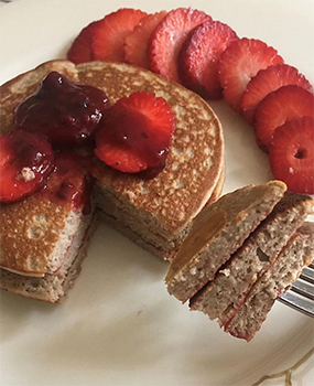 Panquecas de avena y canela