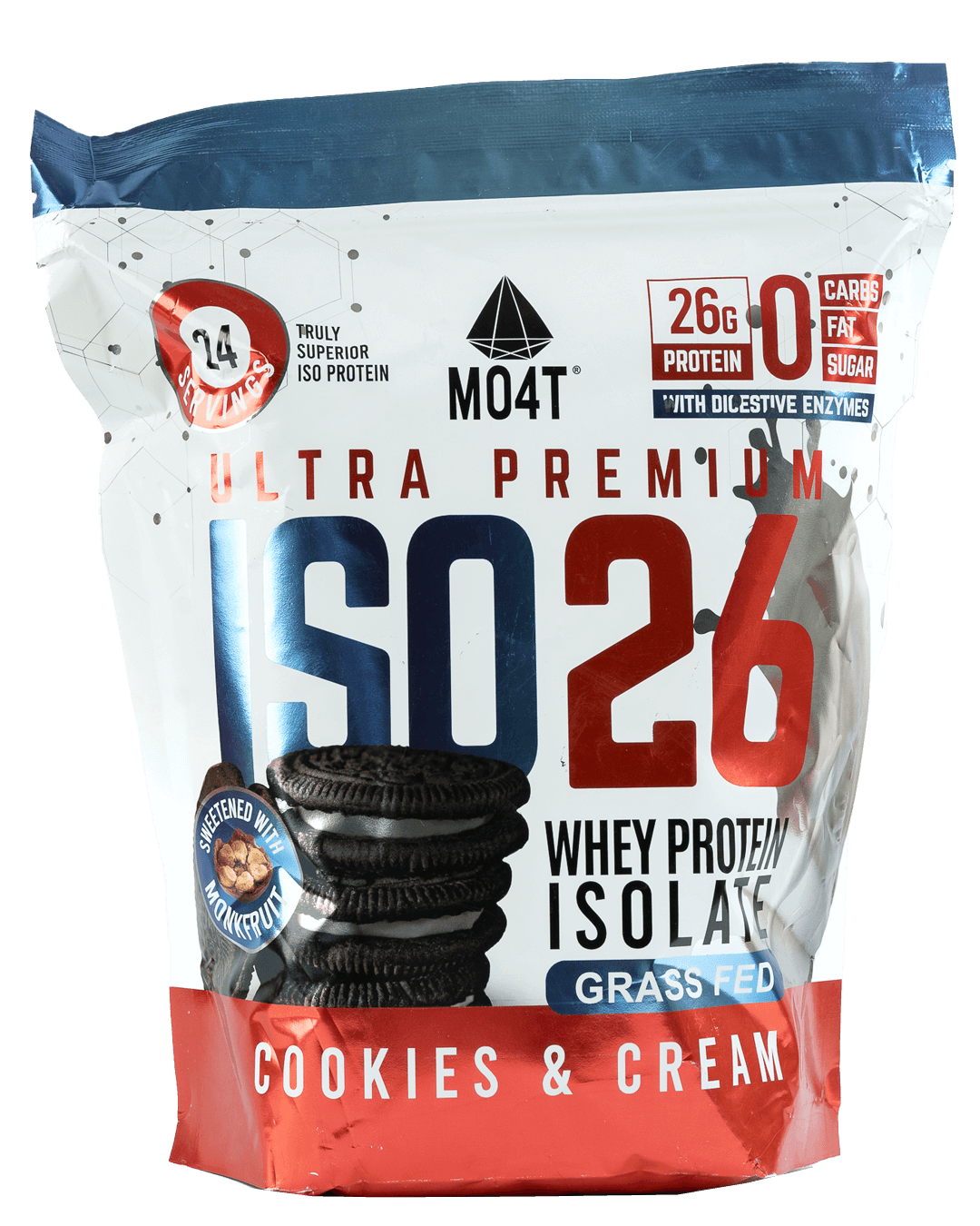 ISO26 Whey Protein Cookies & Cream (24 servings)