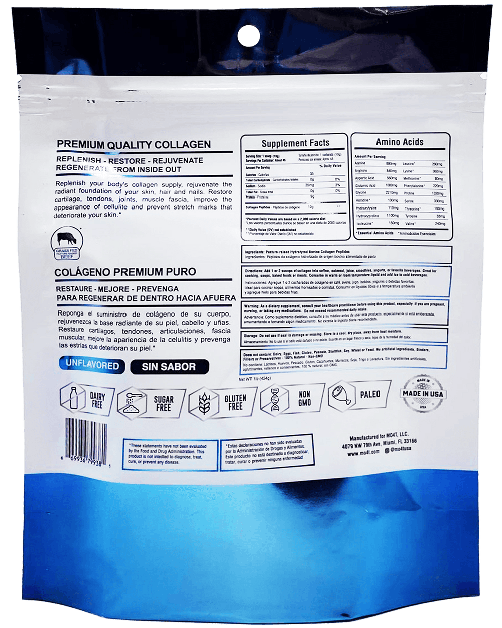 Hydrolyzed Collagen Peptides (45 Servings)