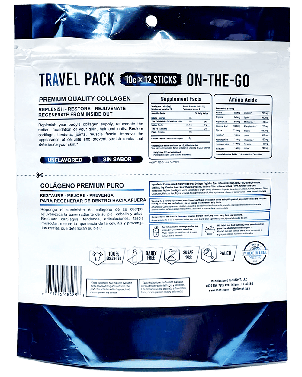 Hydrolyzed Collagen Peptides (12 Sticks Packs)
