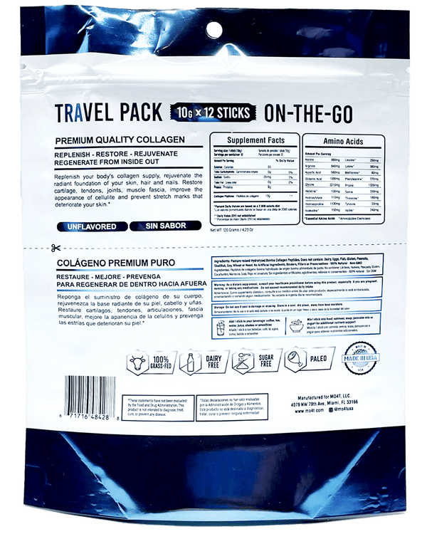 Hydrolyzed Collagen Peptides (12 Sticks Packs)