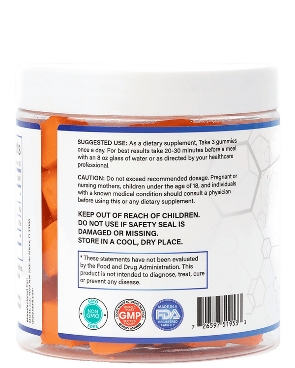 Creatine Monohydrate Gummies (Orange Flavor)