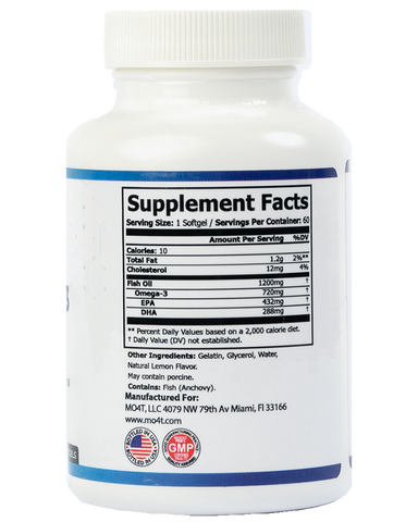 OMEGA 3 with EPA and DHA: For heart, brain and immune system